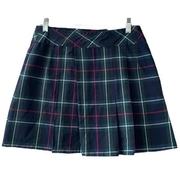Schoolgirl Pleated Plaid Mini Skirt Vintage Royal Uniforms Girly Preppy Academia - Picture 4 of 16